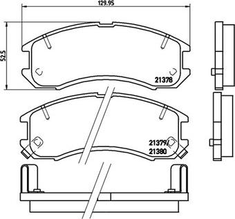 Magneti Marelli 363700424024 - Тормозные колодки, дисковые, комплект www.autospares.lv