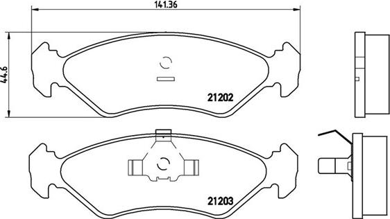 Magneti Marelli 363700424028 - Bremžu uzliku kompl., Disku bremzes autospares.lv