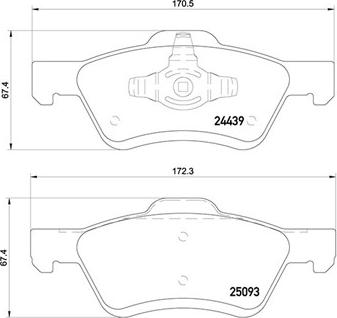 Magneti Marelli 363700424159 - Bremžu uzliku kompl., Disku bremzes www.autospares.lv