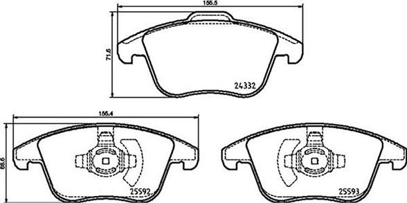 Magneti Marelli 363700424211 - Bremžu uzliku kompl., Disku bremzes www.autospares.lv