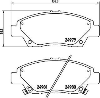 Valeo 606653 - Brake Pad Set, disc brake www.autospares.lv