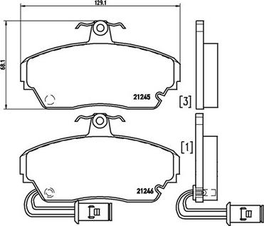 Magneti Marelli 363700428014 - Bremžu uzliku kompl., Disku bremzes autospares.lv