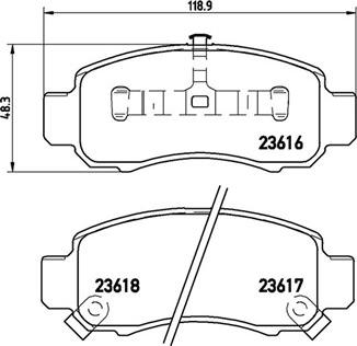 HELLA T1278 - Bremžu uzliku kompl., Disku bremzes autospares.lv