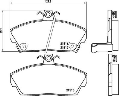 Magneti Marelli 363700428020 - Bremžu uzliku kompl., Disku bremzes autospares.lv