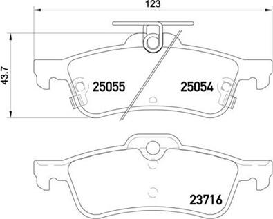 Magneti Marelli 363700428070 - Bremžu uzliku kompl., Disku bremzes autospares.lv