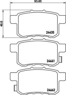 Magneti Marelli 363700428072 - Bremžu uzliku kompl., Disku bremzes www.autospares.lv