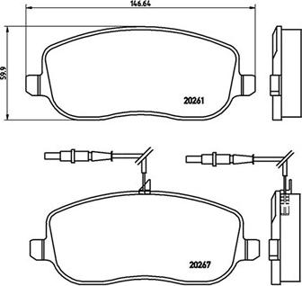 Magneti Marelli 363700423090 - Bremžu uzliku kompl., Disku bremzes autospares.lv