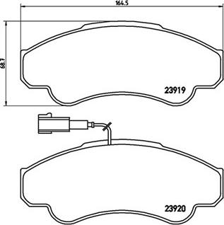 Magneti Marelli 363700423092 - Bremžu uzliku kompl., Disku bremzes autospares.lv