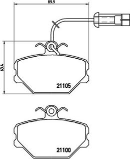 Magneti Marelli 363700423044 - Bremžu uzliku kompl., Disku bremzes www.autospares.lv