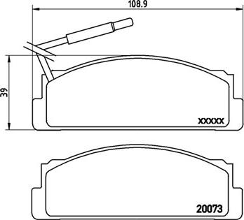 Dynamatrix DBP264 - Тормозные колодки, дисковые, комплект www.autospares.lv