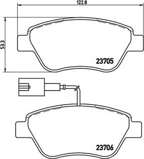 Magneti Marelli 363700423085 - Brake Pad Set, disc brake www.autospares.lv