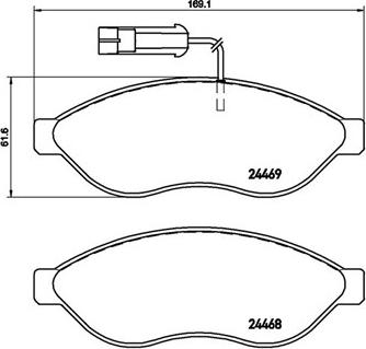 Magneti Marelli 363700423144 - Bremžu uzliku kompl., Disku bremzes autospares.lv