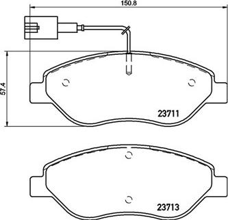 Magneti Marelli 363700423145 - Bremžu uzliku kompl., Disku bremzes autospares.lv