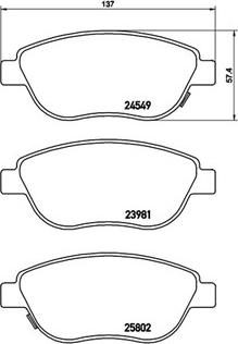 Magneti Marelli 363700423153 - Bremžu uzliku kompl., Disku bremzes autospares.lv