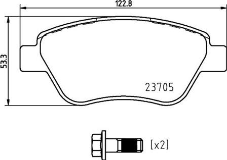 Magneti Marelli 363700423169 - Bremžu uzliku kompl., Disku bremzes www.autospares.lv