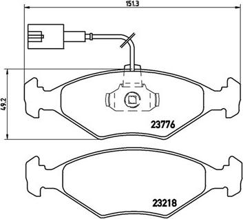 Magneti Marelli 363700423122 - Brake Pad Set, disc brake www.autospares.lv