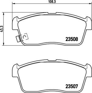 Magneti Marelli 363700479020 - Bremžu uzliku kompl., Disku bremzes www.autospares.lv