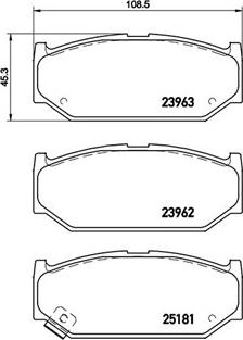 Magneti Marelli 363700479023 - Bremžu uzliku kompl., Disku bremzes www.autospares.lv