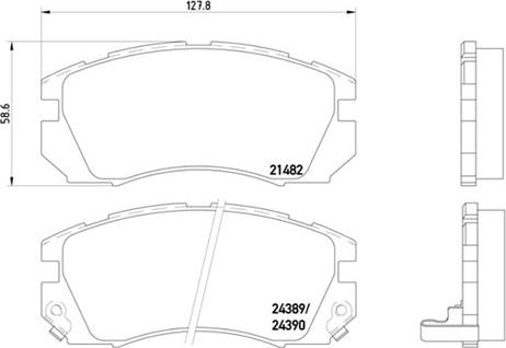 Magneti Marelli 363700478007 - Bremžu uzliku kompl., Disku bremzes www.autospares.lv