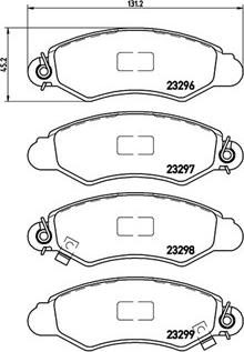 Magneti Marelli 363700478012 - Bremžu uzliku kompl., Disku bremzes www.autospares.lv