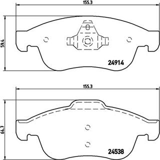 Magneti Marelli 363700568050 - Bremžu uzliku kompl., Disku bremzes www.autospares.lv