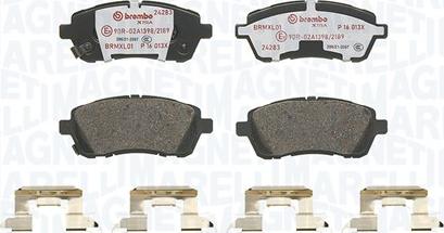 Magneti Marelli 363700516013 - Bremžu uzliku kompl., Disku bremzes www.autospares.lv