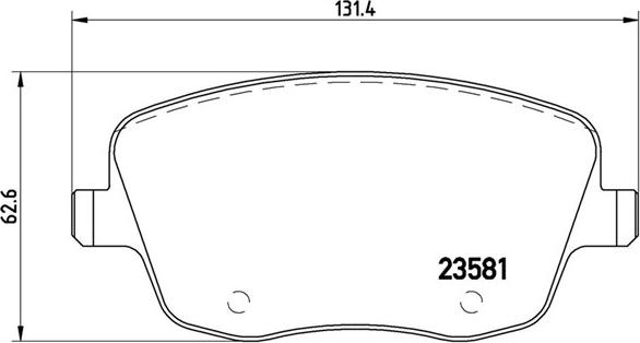 Magneti Marelli 363700585057 - Тормозные колодки, дисковые, комплект www.autospares.lv