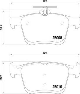 Magneti Marelli 363700585125 - Bremžu uzliku kompl., Disku bremzes www.autospares.lv