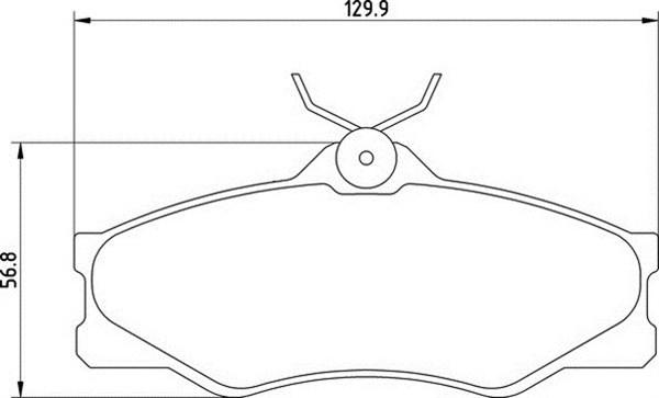 Magneti Marelli 363700205012 - Bremžu uzliku kompl., Disku bremzes www.autospares.lv