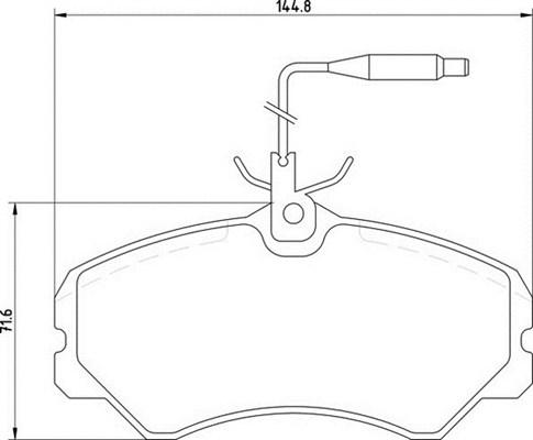 Magneti Marelli 363700205039 - Bremžu uzliku kompl., Disku bremzes www.autospares.lv