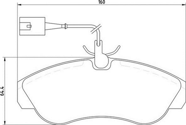 Magneti Marelli 363700205159 - Brake Pad Set, disc brake www.autospares.lv