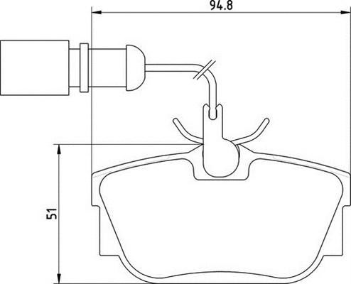 Magneti Marelli 363700205135 - Bremžu uzliku kompl., Disku bremzes autospares.lv