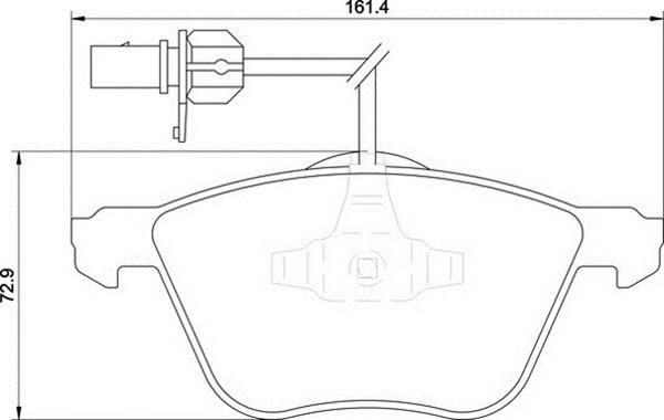 Magneti Marelli 363700201195 - Тормозные колодки, дисковые, комплект www.autospares.lv