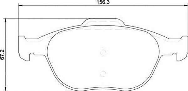 Magneti Marelli 363700201261 - Brake Pad Set, disc brake www.autospares.lv