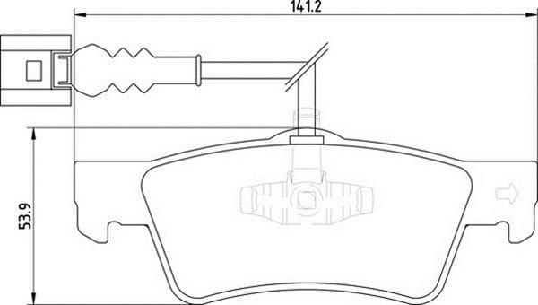 Magneti Marelli 363710201758 - Brake Pad Set, disc brake www.autospares.lv