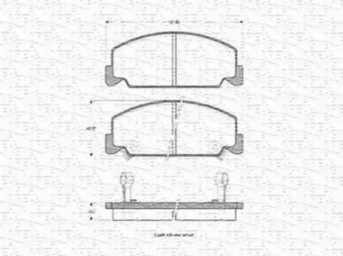 Magneti Marelli 363702160904 - Brake Pad Set, disc brake www.autospares.lv