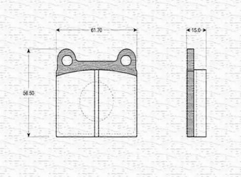 Magneti Marelli 363702160980 - Brake Pad Set, disc brake www.autospares.lv