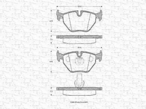 Magneti Marelli 363702160415 - Bremžu uzliku kompl., Disku bremzes www.autospares.lv