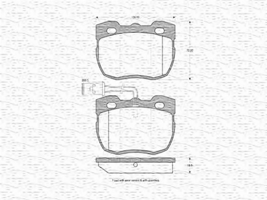 Magneti Marelli 363702160558 - Bremžu uzliku kompl., Disku bremzes www.autospares.lv