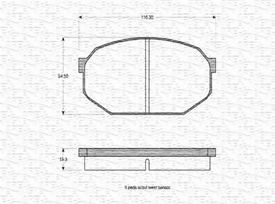 Magneti Marelli 363702160691 - Bremžu uzliku kompl., Disku bremzes www.autospares.lv