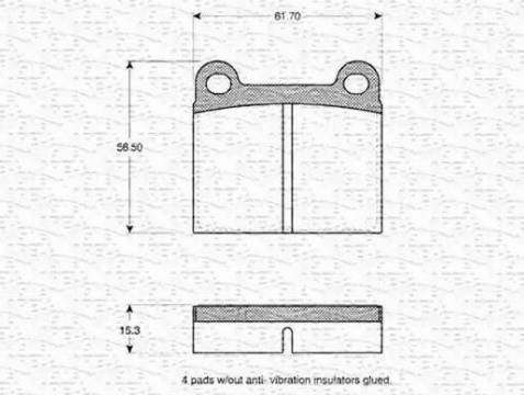 Magneti Marelli 363702160097 - Brake Pad Set, disc brake www.autospares.lv