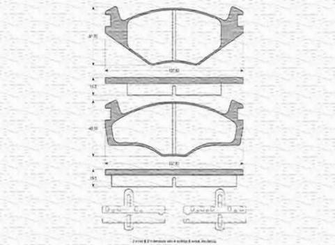 Magneti Marelli 363702160010 - Brake Pad Set, disc brake www.autospares.lv