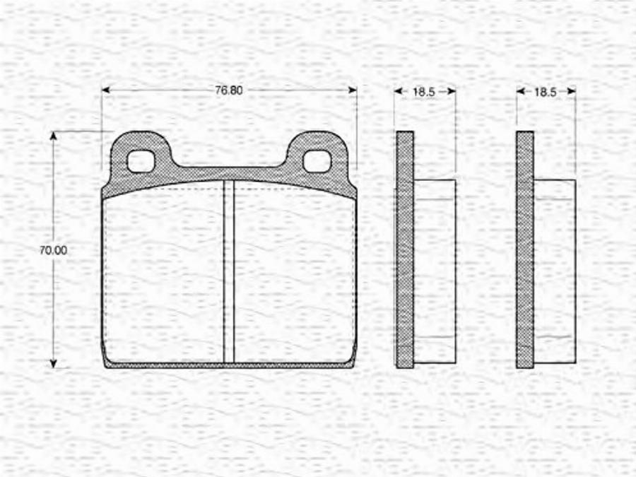 Magneti Marelli 363702160013 - Bremžu uzliku kompl., Disku bremzes www.autospares.lv