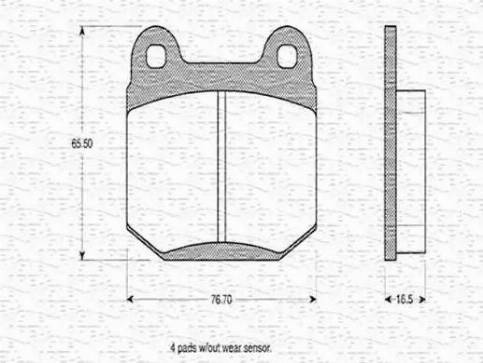 Magneti Marelli 363702160038 - Brake Pad Set, disc brake www.autospares.lv