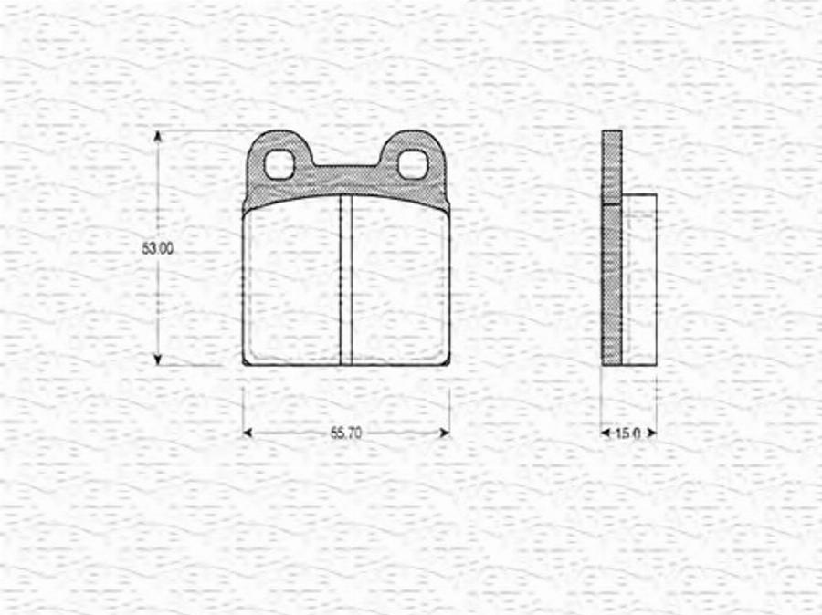 Magneti Marelli 363702160078 - Bremžu uzliku kompl., Disku bremzes www.autospares.lv