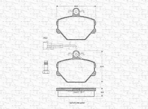 Magneti Marelli 363702160184 - Bremžu uzliku kompl., Disku bremzes autospares.lv