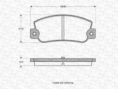 Magneti Marelli 363702160179 - Bremžu uzliku kompl., Disku bremzes www.autospares.lv