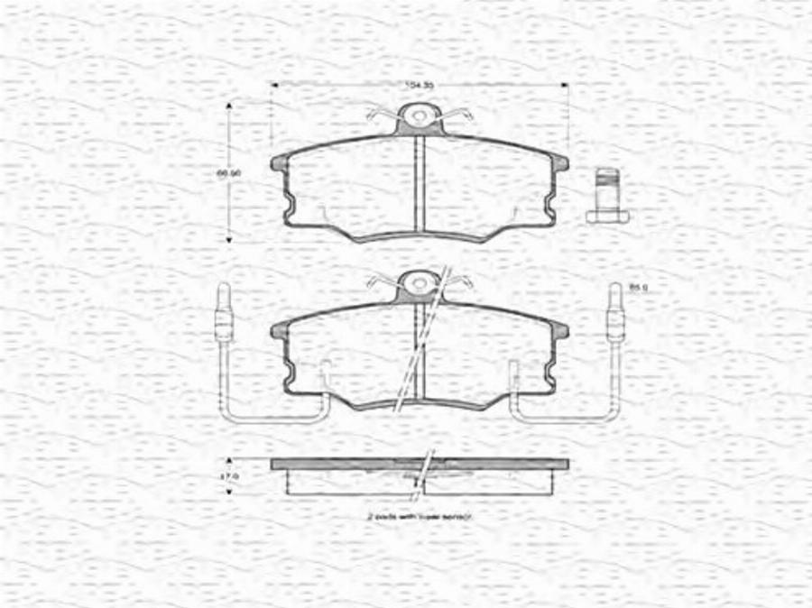 Magneti Marelli 363702160178 - Bremžu uzliku kompl., Disku bremzes www.autospares.lv