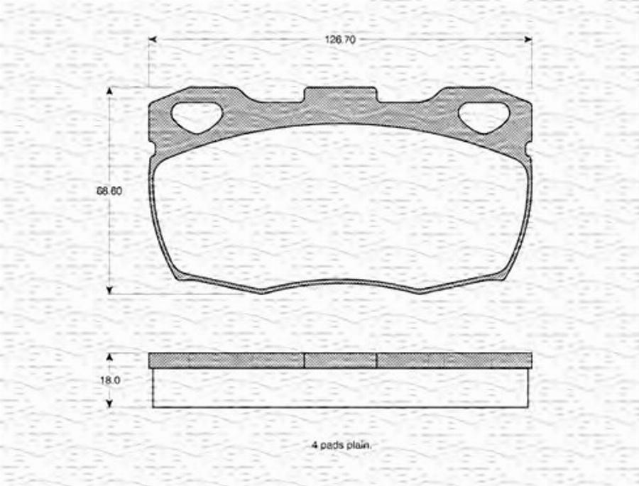 Magneti Marelli 363702160829 - Bremžu uzliku kompl., Disku bremzes www.autospares.lv