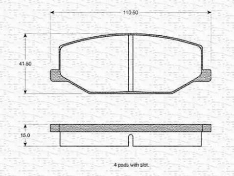 Magneti Marelli 363702160824 - Brake Pad Set, disc brake www.autospares.lv